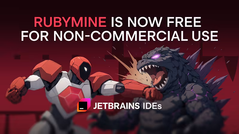 RubyMine Is Now Free for Non-Commercial Use | The RubyMine Blog