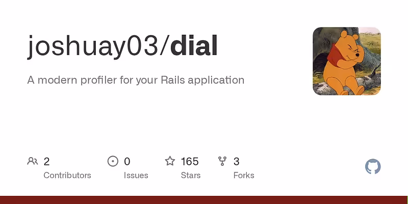 joshuay03/dial: A modern profiler for your Rails application
