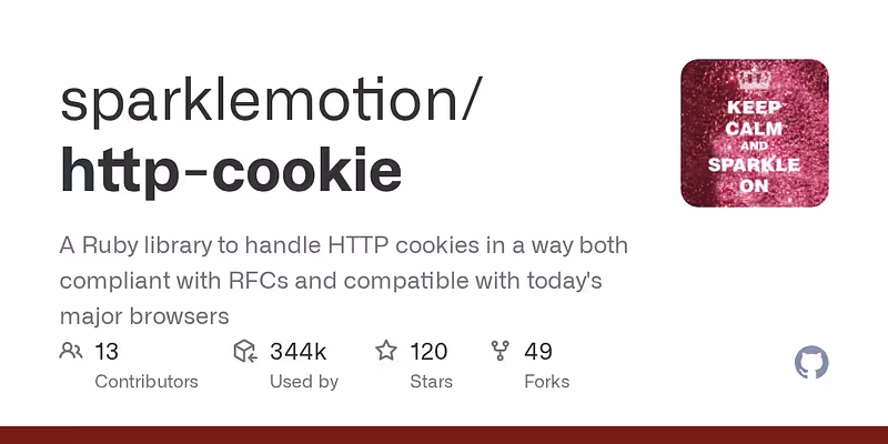 sparklemotion/http-cookie: A Ruby library to handle HTTP cookies in a way both compliant with RFCs and compatible with today's major browsers