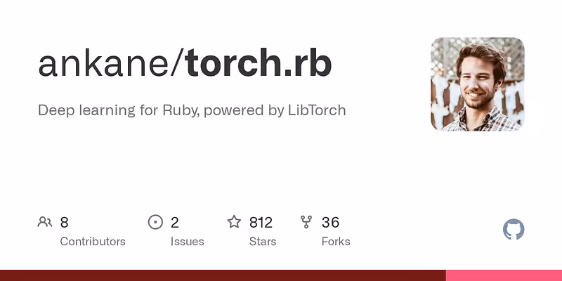 ankane/torch.rb: Deep learning for Ruby, powered by LibTorch