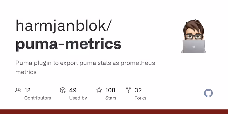 harmjanblok/puma-metrics: Puma plugin to export puma stats as prometheus metrics