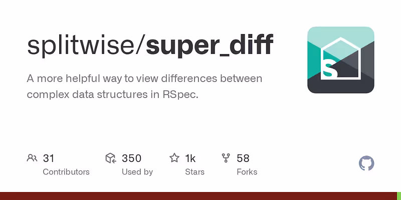 splitwise/super_diff: A more helpful way to view differences between complex data structures in RSpec.