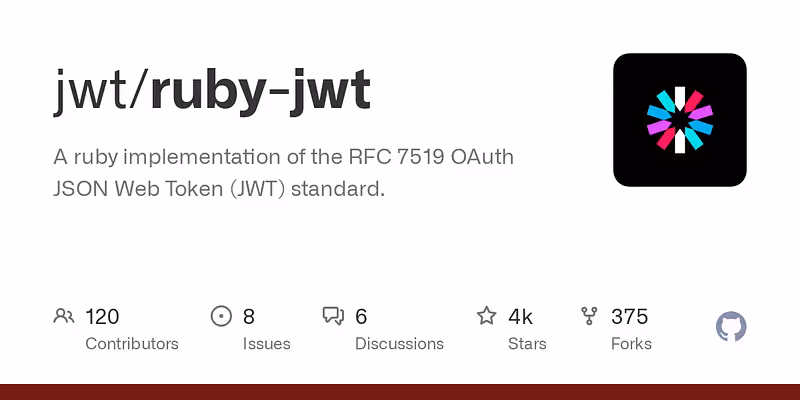jwt/ruby-jwt: A ruby implementation of the RFC 7519 OAuth JSON Web Token (JWT) standard.