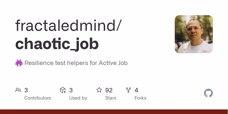 fractaledmind/chaotic_job: 👾 Resilience test helpers for Active Job