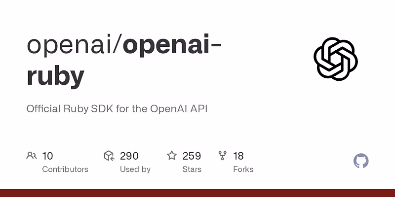 openai/openai-ruby: Official Ruby SDK for the OpenAI API