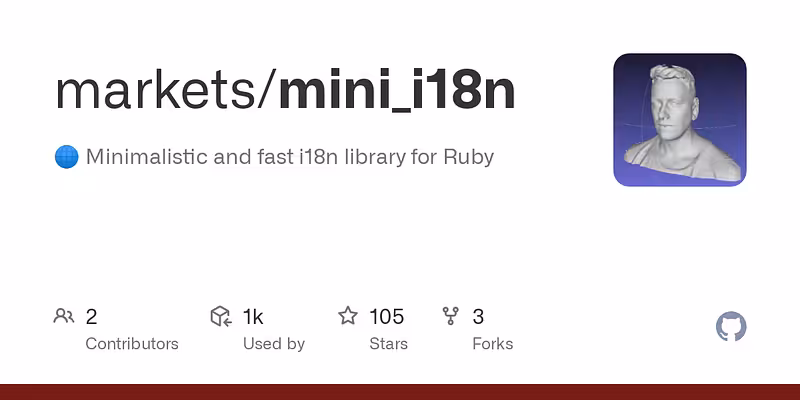 markets/mini_i18n: 🌐 Minimalistic and fast i18n library for Ruby