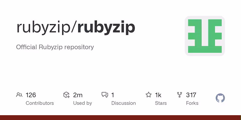rubyzip/rubyzip: Official Rubyzip repository