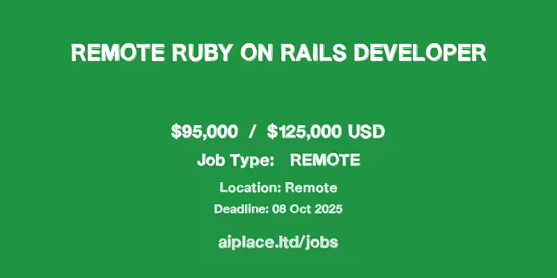 Remote Ruby On Rails Job | AI PLACE LTD