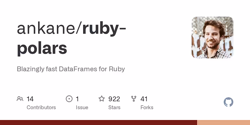 ankane/ruby-polars: Blazingly fast DataFrames for Ruby
