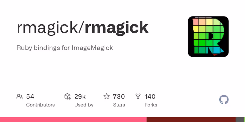 rmagick/rmagick: Ruby bindings for ImageMagick