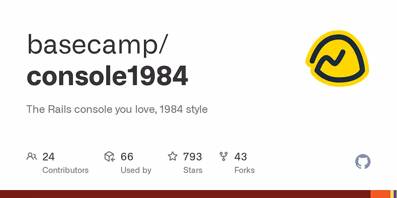basecamp/console1984: The Rails console you love, 1984 style