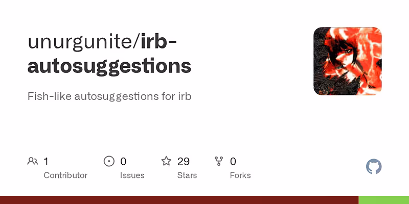unurgunite/irb-autosuggestions: Fish-like autosuggestions for irb