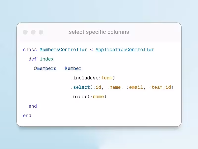 Reduce Memory Usage by Selecting Specific Columns