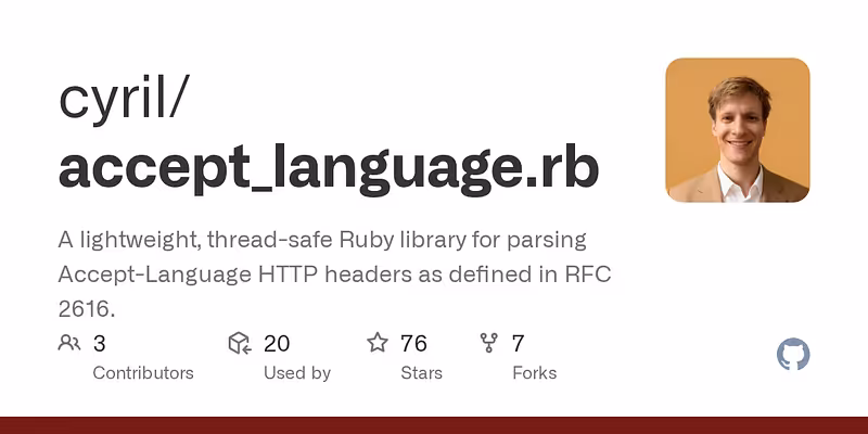 cyril/accept_language.rb: A lightweight, thread-safe Ruby library for parsing Accept-Language HTTP headers as defined in RFC 2616.