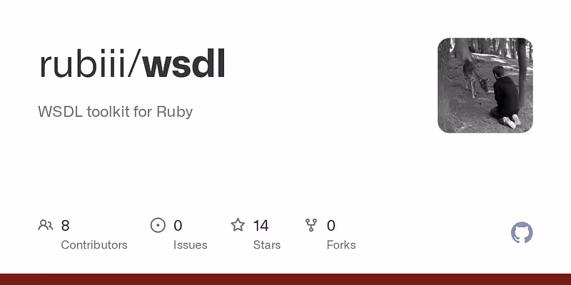 rubiii/wsdl: WSDL toolkit for Ruby