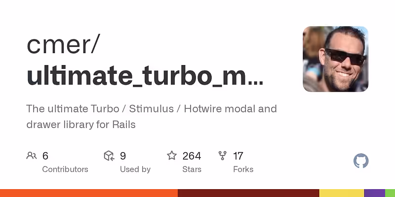 cmer/ultimate_turbo_modal: The ultimate Turbo / Stimulus / Hotwire modal and drawer library for Rails