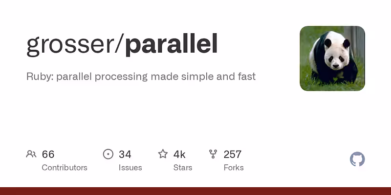 grosser/parallel: Ruby: parallel processing made simple and fast